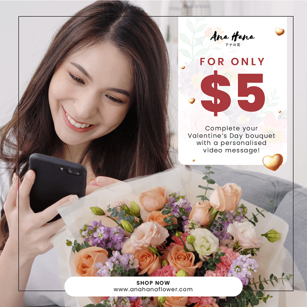 Ana Hana Flower Valentine Ad