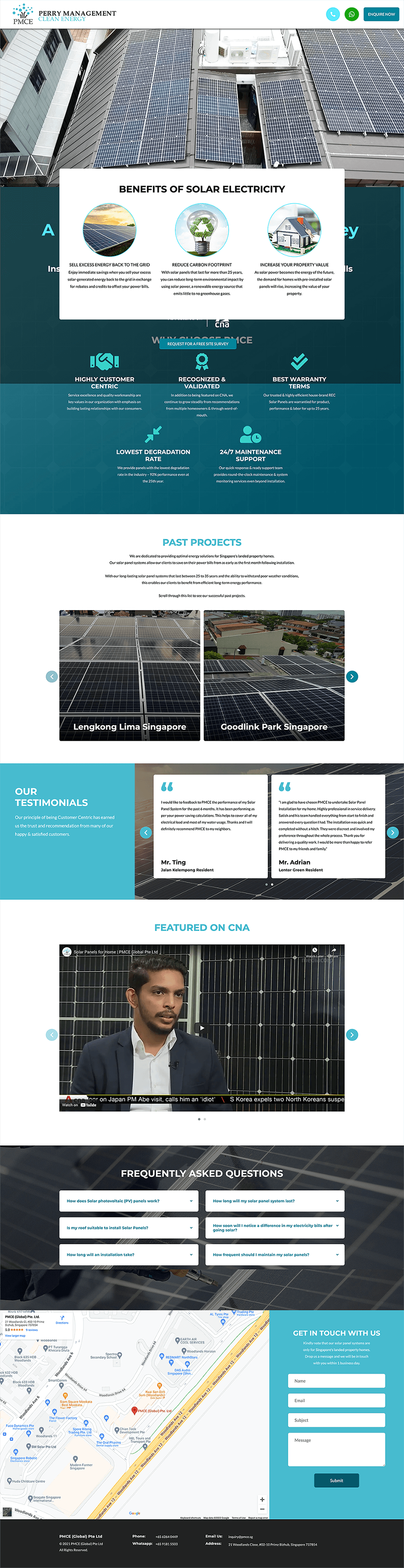 Perry Management Clean Energy Web Page