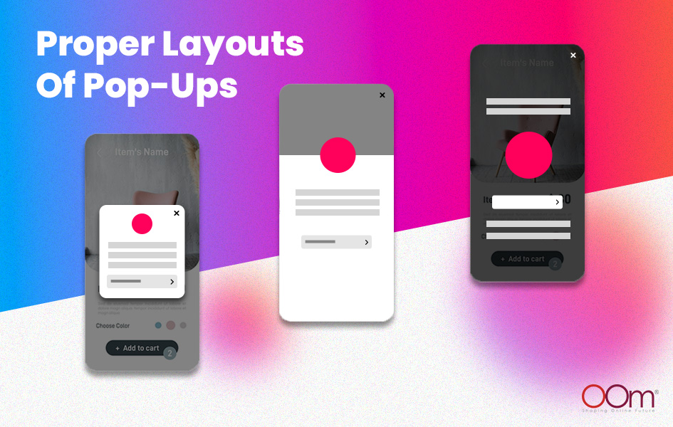 Proper Layouts Of Pop-Ups