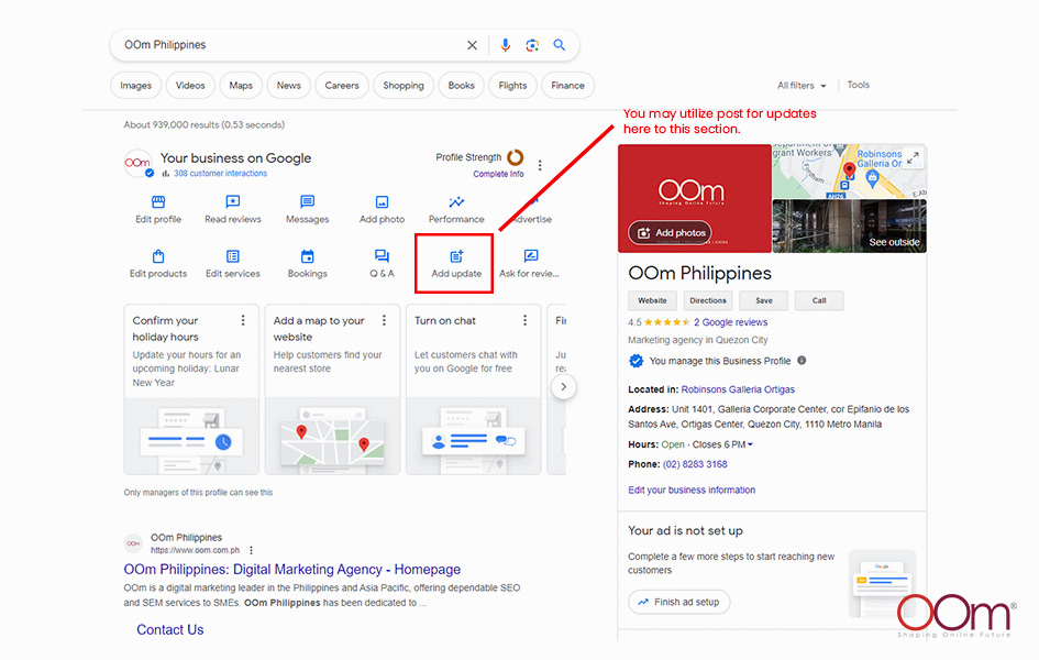 Utilize Google Posts for Updates 